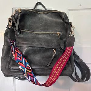 NWOT Modern & Chic vintage grey backpack. Gorgeous backpack.